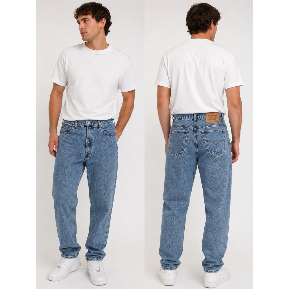 Levi's Orange Tab 550 Jeans-90's Vintage Stone Wash-Men's 36x30-Relaxed Fit